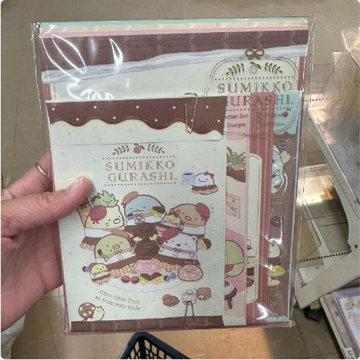 [3/12/2025-10:05-None95] Sumikko Gurashi Chocolate Fair Letter Set 