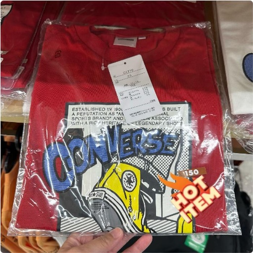 [3/12/2025-12:06-140] Converse Red Size Children's Tshirt 140 - 160 Cm 