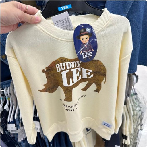 [3/12/2025-12:16-495] Sweatshirt Kids Buddy Lee Size 100/120 Cm 