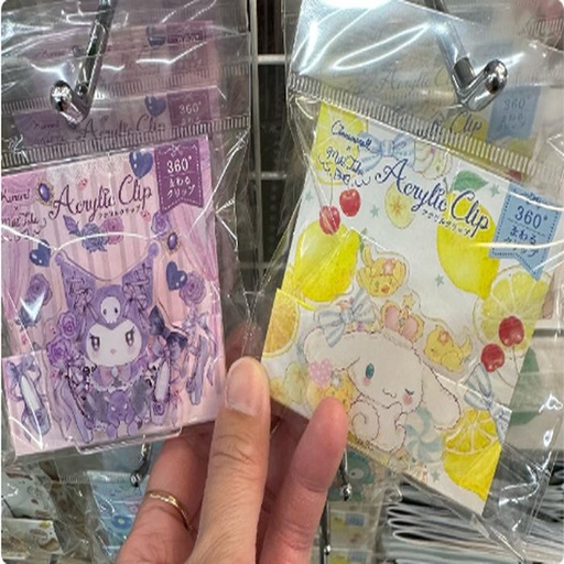 [3/12/2025-16:00-120] Kuromi / Cinnamoroll Acrylic Clip Kawai