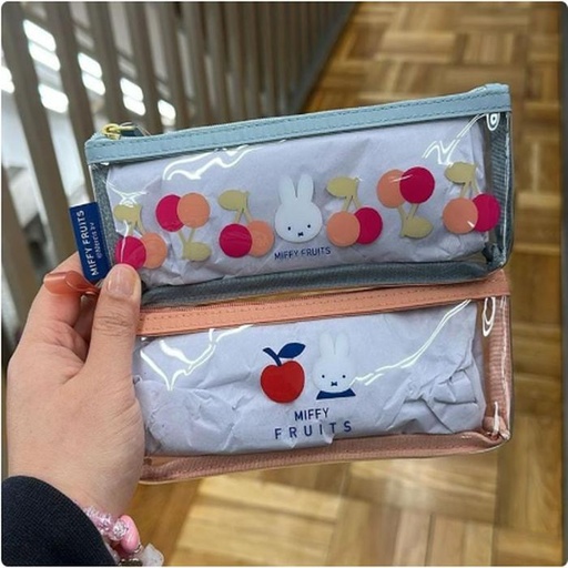 [3/12/2025-21:08-235] Pen Case Miffy Fruits Blue / Pink