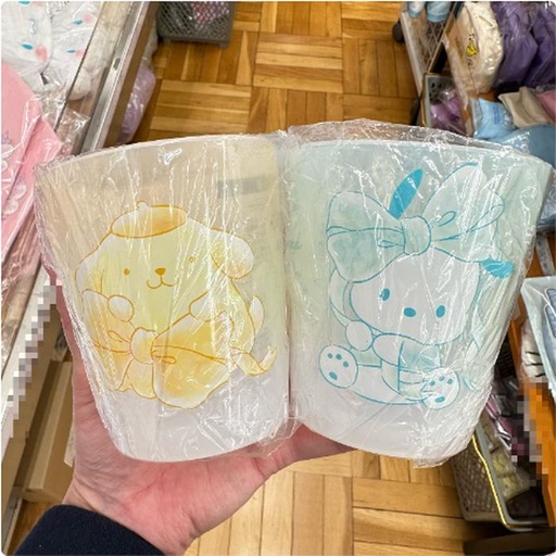 [3/13/2025-12:06-125] Thick Melamine Glass Pompompurin / Pochacco