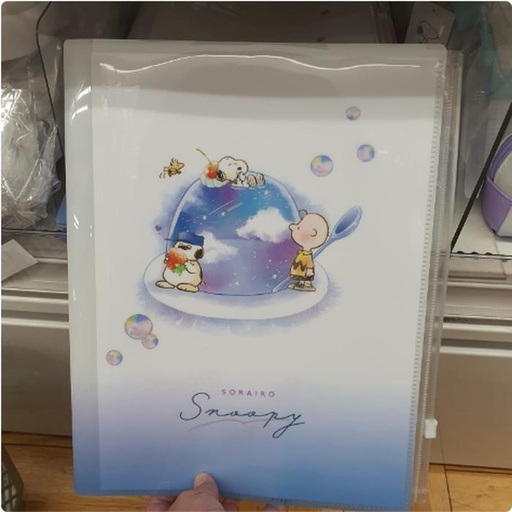 [3/13/2025-14:13-120] Snoopy Ice Cream Clear Folder 6+1 Pockets