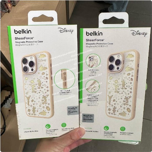 [3/13/2025-18:28-890] Magnetic Protective Case Compatible With Magsafe Mickey Gold Motif For Iphone 15 Pro Max / 16 Pro Max