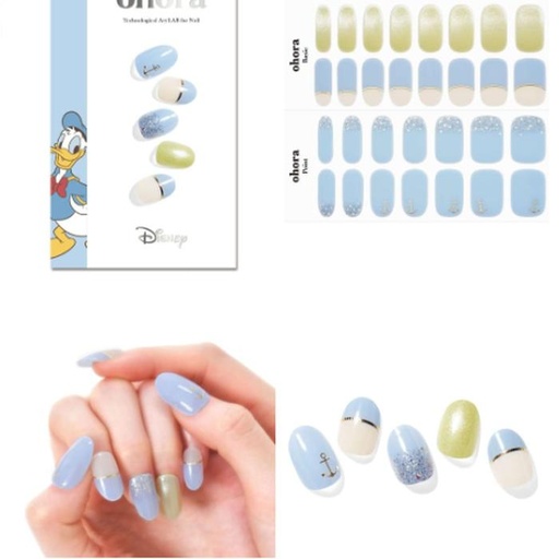 [3/14/2025-12:39-390] Ohora Donald Nail Stickers, Semi-cured Gel Nails 