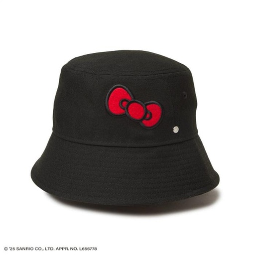 [3/15/2025-09:28-740] Bucket Hat Sailor Hello Kitty Ribbon Black  Size M/L And LXL