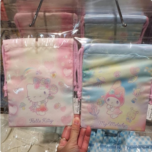 [3/15/2025-16:39-170] Drawstring Pouch Hello Kitty / My Melody  @Each