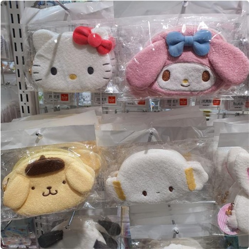 [3/15/2025-17:03-315] Fluffy Pouch Hello Kitty / My Melody / Pompompurin / Cogimyun @Each