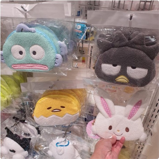 [3/15/2025-17:03-315] Fluffy Pouch Hangyodon / Bbm / Gudetama / Wish Me Mell @Each