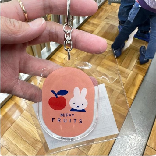 [16/03/2025-09:09-100] Keychain Acrylic Miffy Fruits Pink