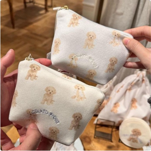 [16/03/2025-13:37-570] Gelato Pique Pouch Softens Motif Poodle @Each
