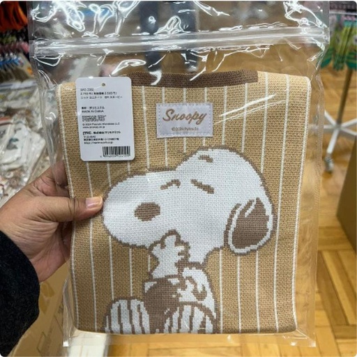 [9/30/2024-17:37-335] Snoopy Brown Knit Bag 