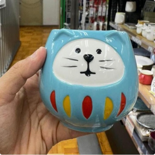 [9/30/2024-17:43-310] Mug Daruma Blue Ceramic 