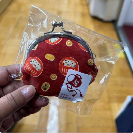 [9/30/2024-18:09-155] Coin Pouch Daruma Red Made in Japan
