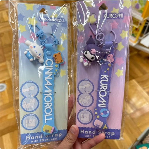 [10/1/2024-11:28-235] Cinnamoroll / Kuromi Hand Strap with 3D Mascot