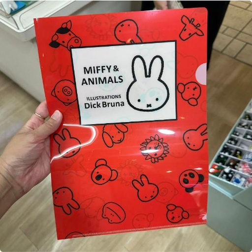 [10/2/2024-12:31-None50] Miffy A4 Clear Files Animal Red 