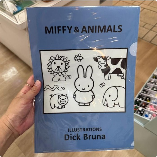 [10/2/2024-12:31-None50] Miffy A4 Clear Files Animal Blue 