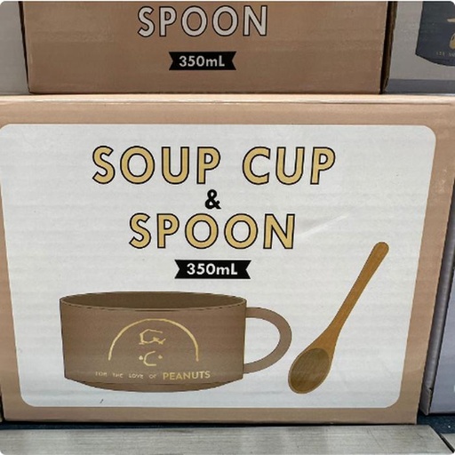 [10/2/2024-16:59-280] Ceramic cup soup & wood spoon set there is a charlie also 350 ml