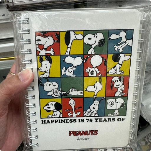 [10/2/2024-18:41-None90] Snoopy Ring Notebook 75th White