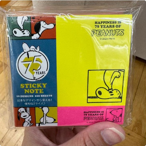 [10/2/2024-18:54-110] Snoopy Sticky Note 75th Color Stabilo