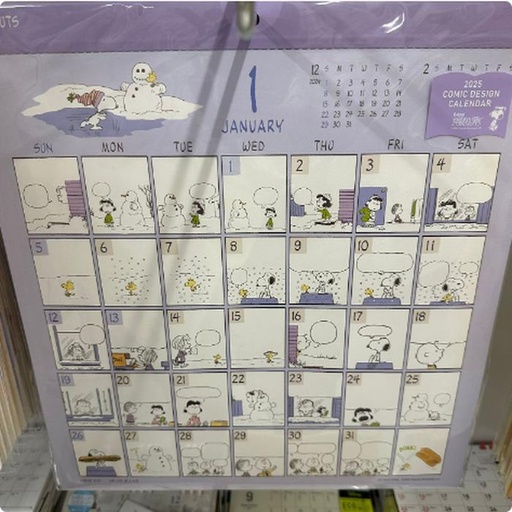 [10/4/2024-08:33-220] Snoopy Comic Design Calendar 2025 