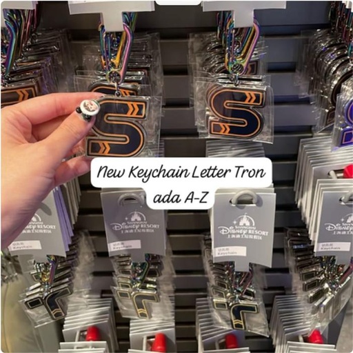 [10/14/2024-08:38-230] Keychain Letter Tron There is A -Z Exclusive 