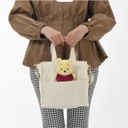 [10/14/2024-21:26-None590] *Winnie the pooh* two way tote/sling bag with peeking push