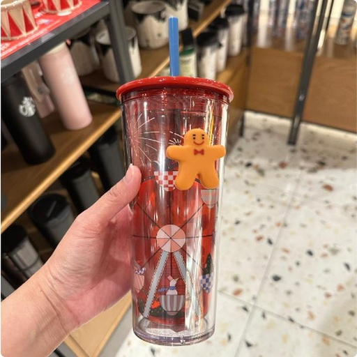 [10/31/2024-21:00-560] Tumbler Plastic With Straw Xmas