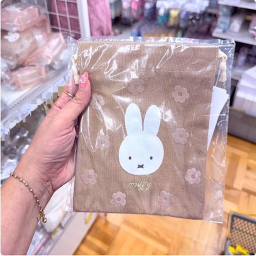 [11/2/2024-12:45-225] Miffy Drawstring Pouch Brown