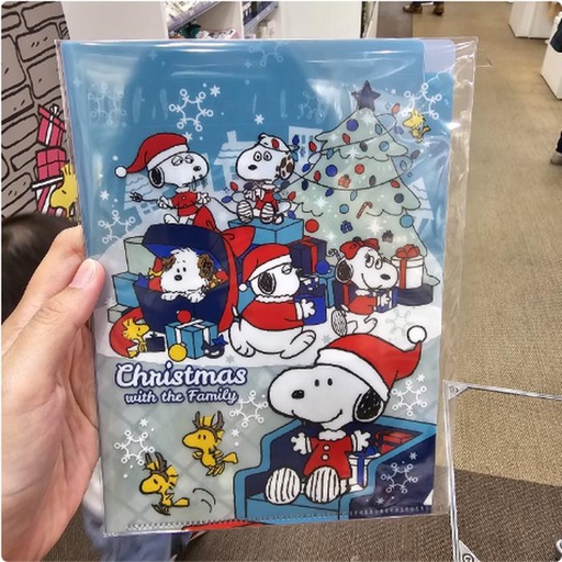 [11/2/2024-15:35-None75] Snoopy Christmas A5 Clear File 