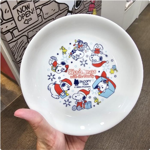 [11/2/2024-15:57-320] Snoopy plate ceramic christmas diameter 16 x 2 cm