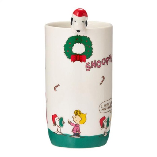 [11/3/2024-10:21-340] Snoopy cup long ceramic motif wreath uk 7 x 13 x 10 cm