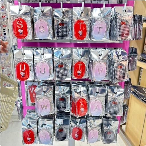 [11/3/2024-16:19-150] Keychain Sanrio alphabet motif