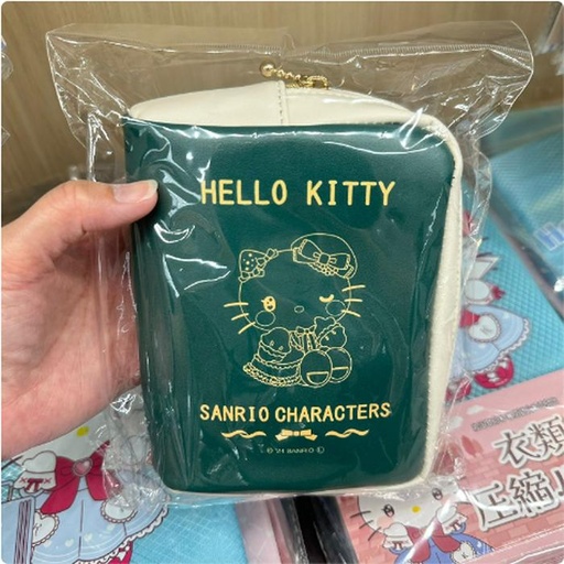 [11/3/2024-18:04-290] Hello Kitty Book Style Pouch Green