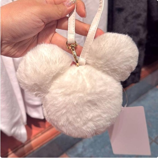 [11/4/2024-11:07-350] Charm Mickey White Keychain Bag