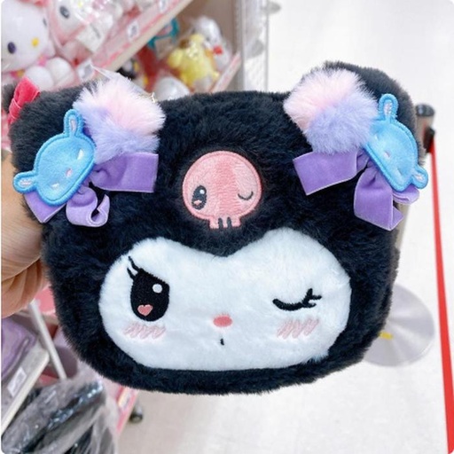 [11/6/2024-09:34-350] Kuromi face pouch soft sale