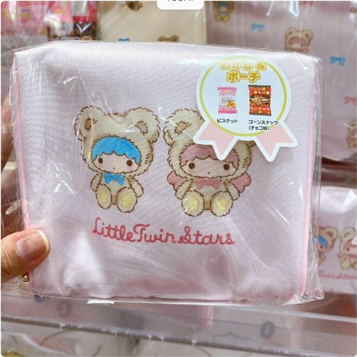 [11/6/2024-10:39-280] Little Twin Stars Sweet Pouch Teddy Bear (get snack inside)