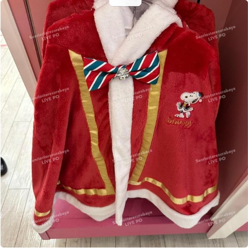 [11/6/2024-17:56-1100] Snoopy coat robes christmas soft child size 110 / 130 cm