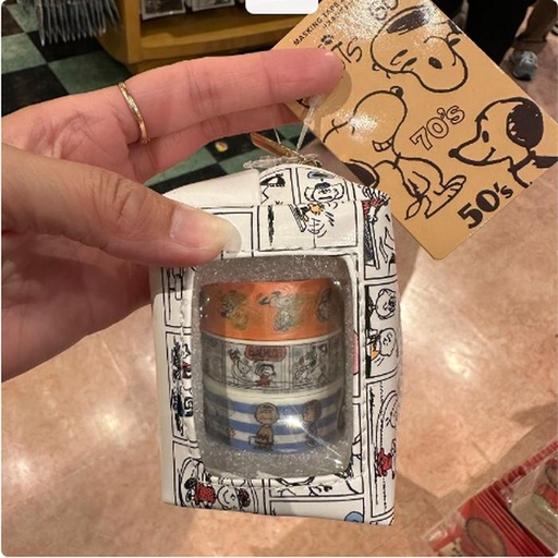 [11/6/2024-20:58-370] Masking tape snoopy with a mini pouch set