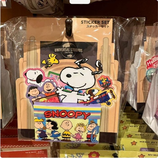 [11/6/2024-21:04-250] Snoopy sticker set usj