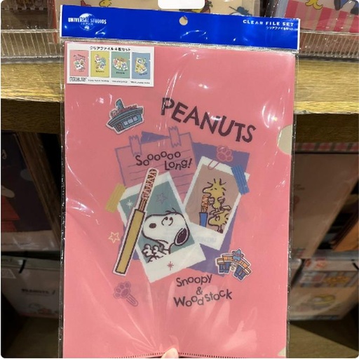 [11/6/2024-21:27-220] Snoopy A4 Clear File Set