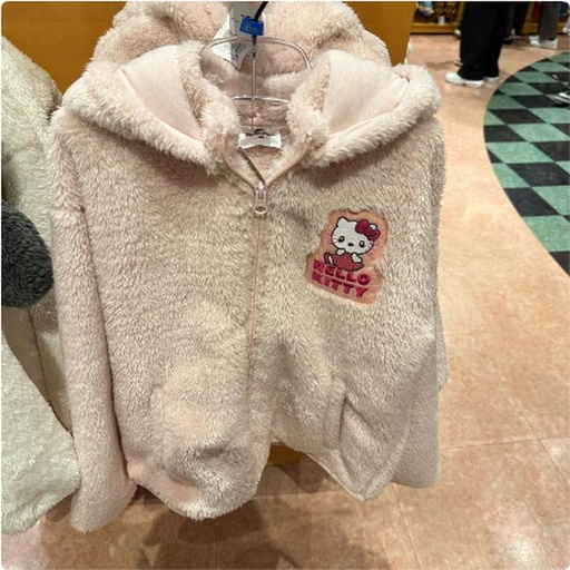 [11/7/2024-10:22-1100] Hello Kitty Jacket Hoodie Kids Soft Size 110 /130 /150 cm Usj 