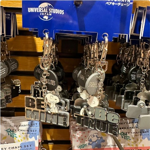 [11/7/2024-10:33-365] Snoopy keychain usj set 2 pcs 