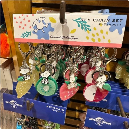 [11/7/2024-10:41-460] Keychain snoopy motif fruit usj set 4 pcs
