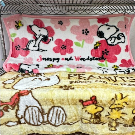 [11/9/2024-10:31-375] Snoopy Blanket. There are 2 motifs, the material is also soft uk 100 x 70 cm @each