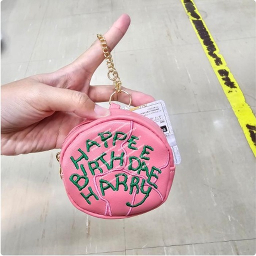 [11/9/2024-15:19-355] Keychain Pouch Harry Potter Pink there is an eco bag