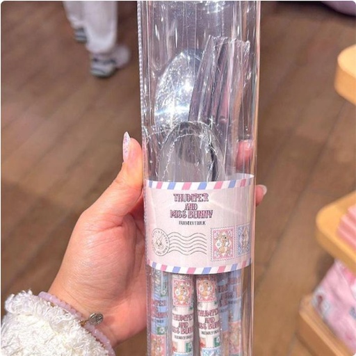 [11/9/2024-21:33-360] Thumper & Miss Bunny Cutlery Set 8 Pcs 