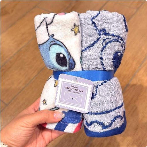 [11/10/2024-07:37-325] Stitch face towel set can be 2 pcs