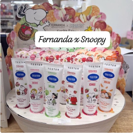 [11/12/2024-09:31-165] Fernanda X Snoopy 
This is a handcream & nail cream
The fragrance of fruity is so fresh