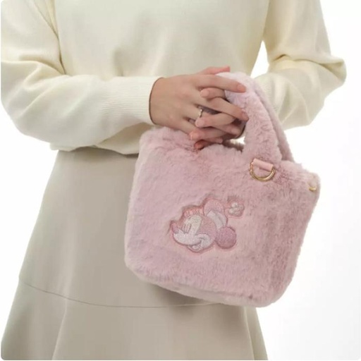 [11/25/2024-18:23-680] Minnie mouse fur tote 2way bag pink